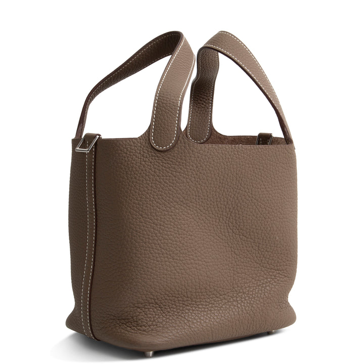 HERMES Clemence Picotin Lock 18 - Taupe