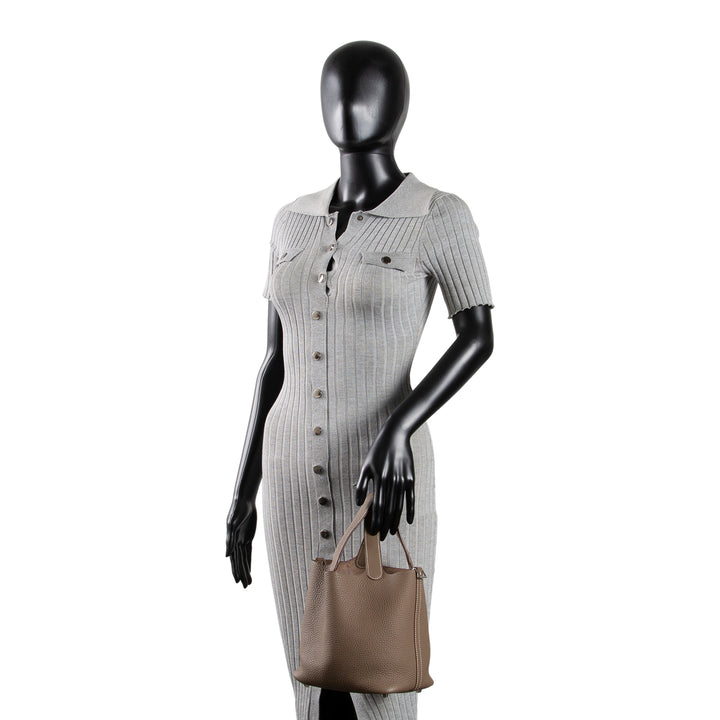 HERMES Clemence Picotin Lock 18 - Taupe