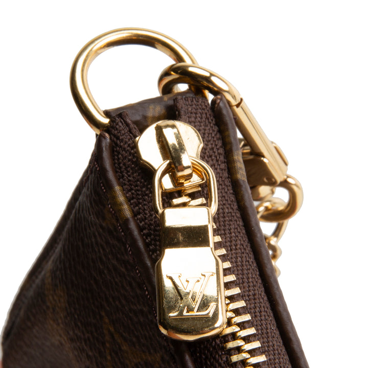 LOUIS VUITTON Monogram Mini Pochette Shoulder Bag