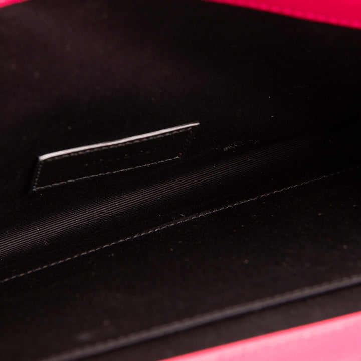 SAINT LAURENT Cassandre Flap Wristlet - Pink