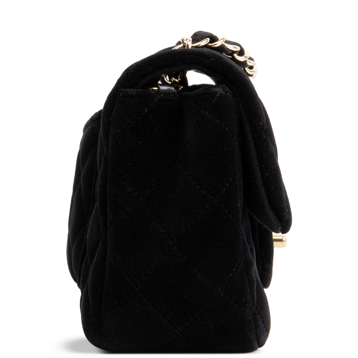 CHANEL Classic Velvet Rectangular Mini Flap Bag