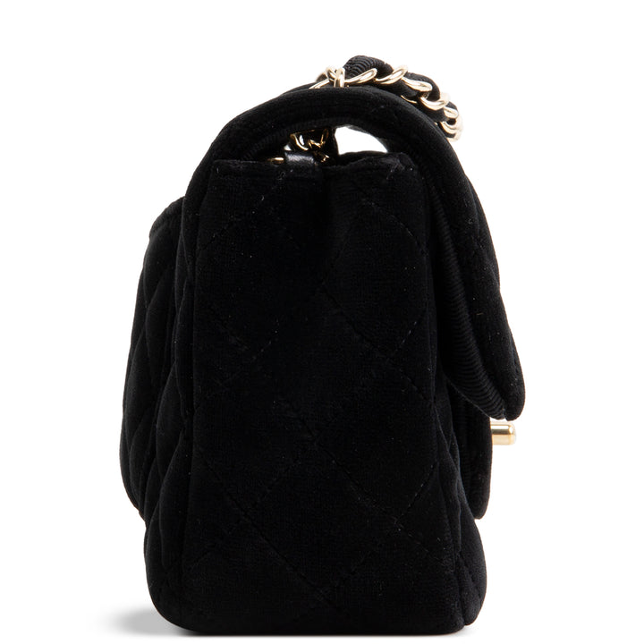CHANEL Classic Velvet Rectangular Mini Flap Bag