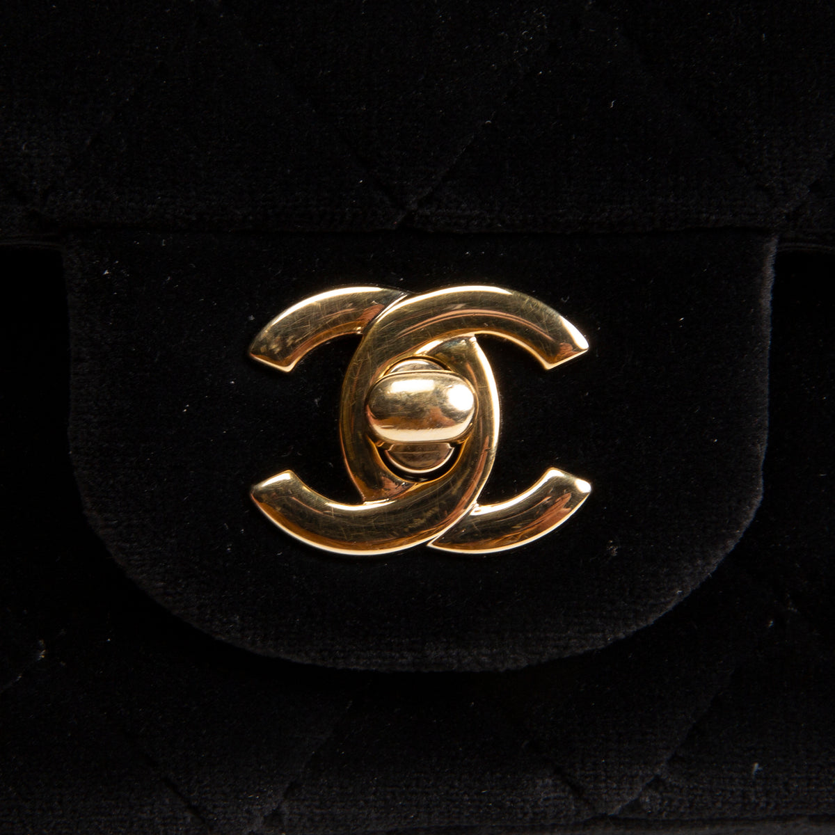 CHANEL Classic Velvet Rectangular Mini Flap Bag