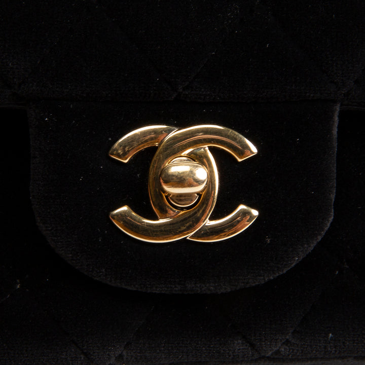 CHANEL Classic Velvet Rectangular Mini Flap Bag