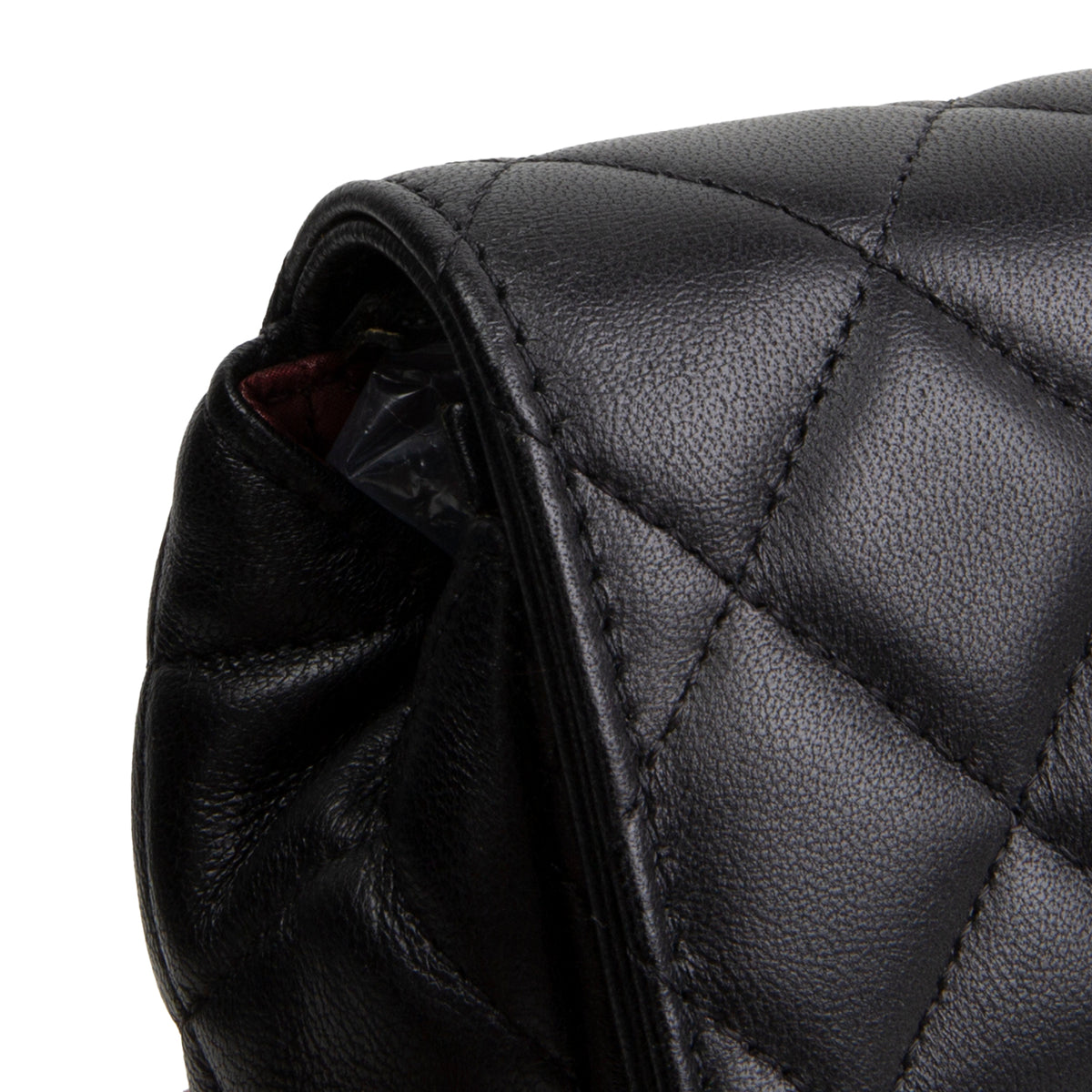 CHANEL Lambskin Quilted Flap Cosmetic Case - Black