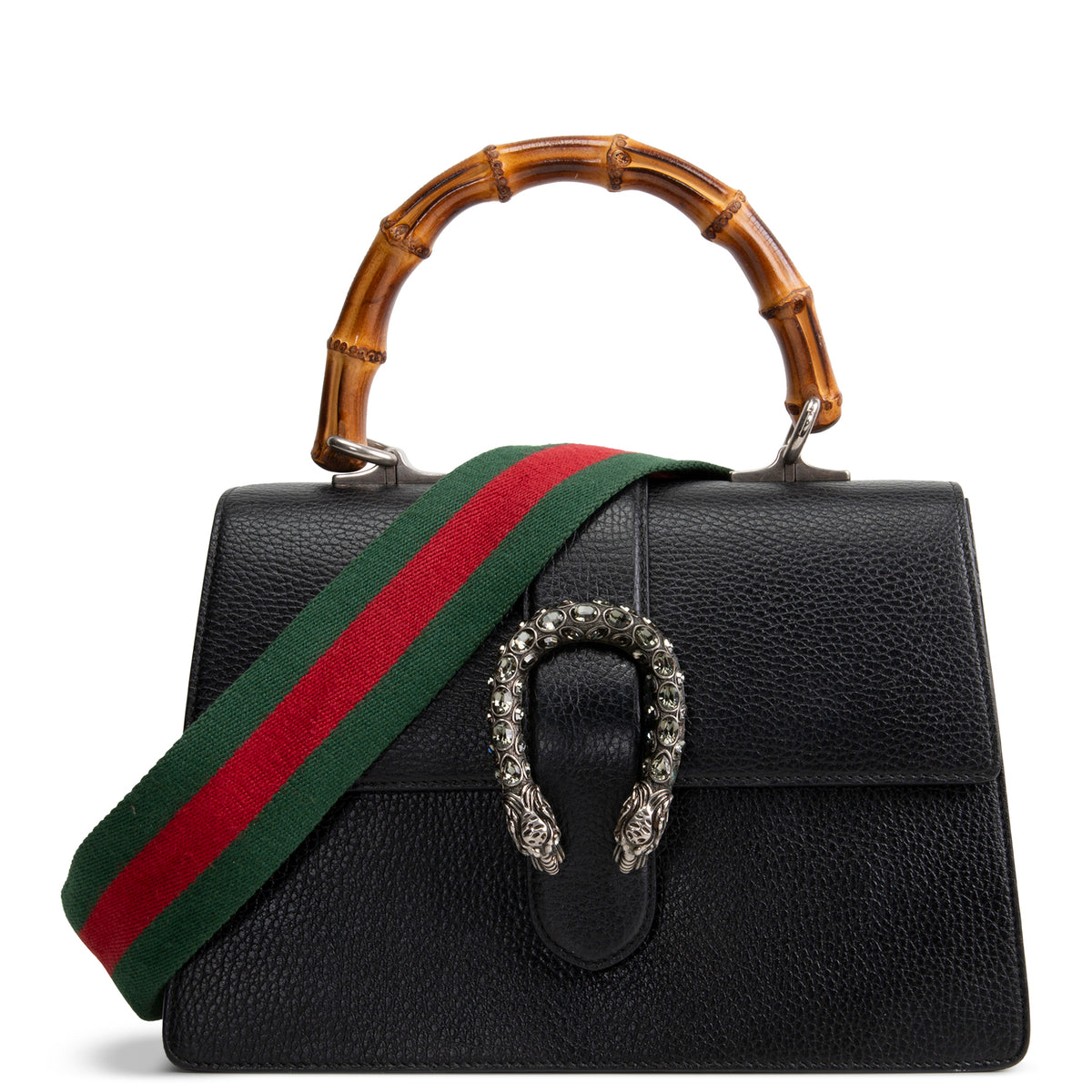 GUCCI Crystal Web Dionysus Bamboo Top Handle