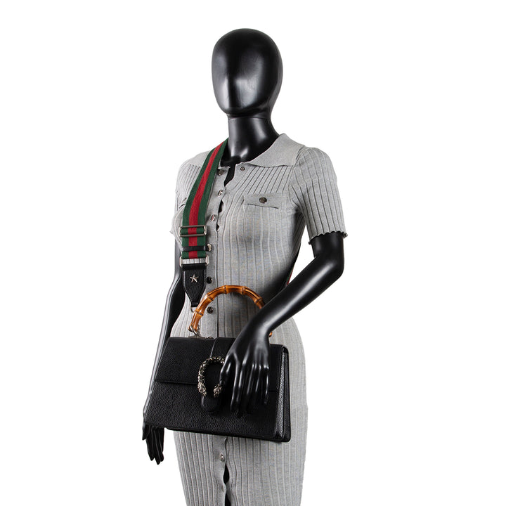 GUCCI Crystal Web Dionysus Bamboo Top Handle
