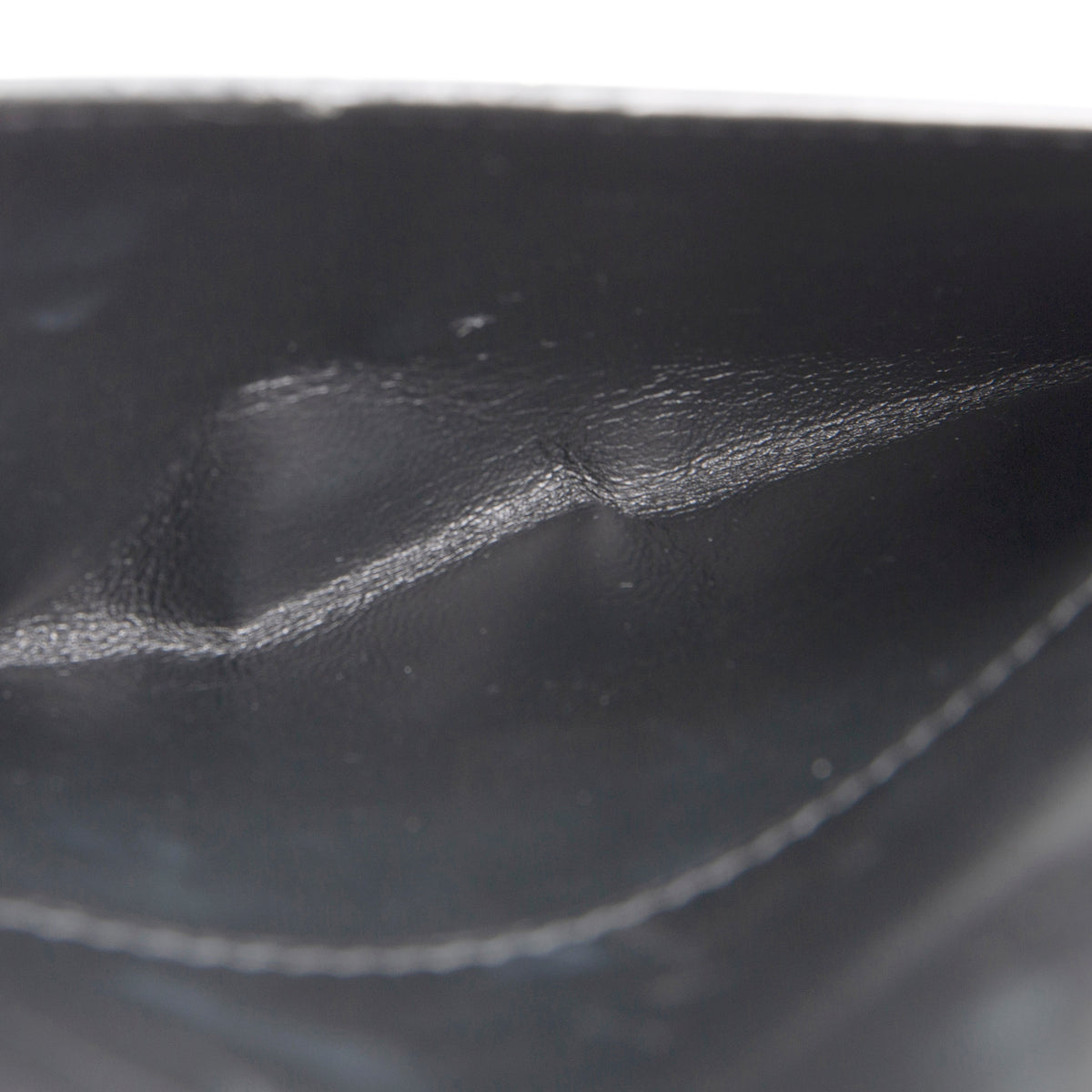 SAINT LAURENT Croc Embossed Envelope Wallet