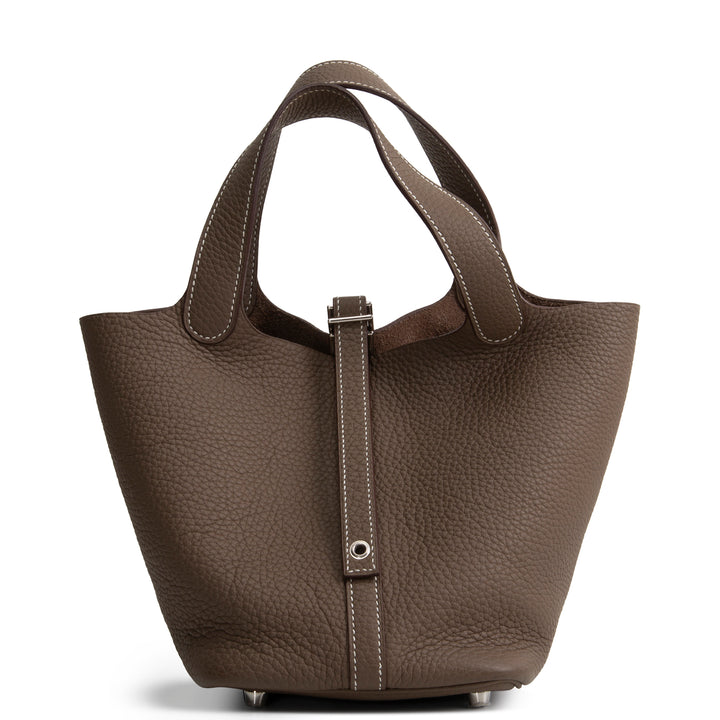 HERMES Clemence Picotin Lock 18 - Taupe