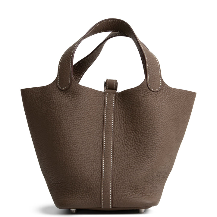 HERMES Clemence Picotin Lock 18 - Taupe