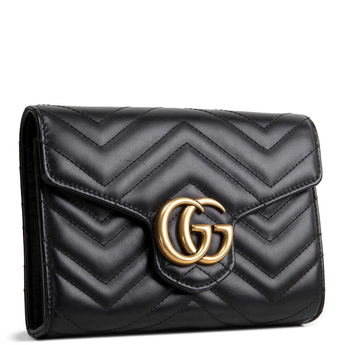 GUCCI Matelasse GG Marmont Wallet on Chain