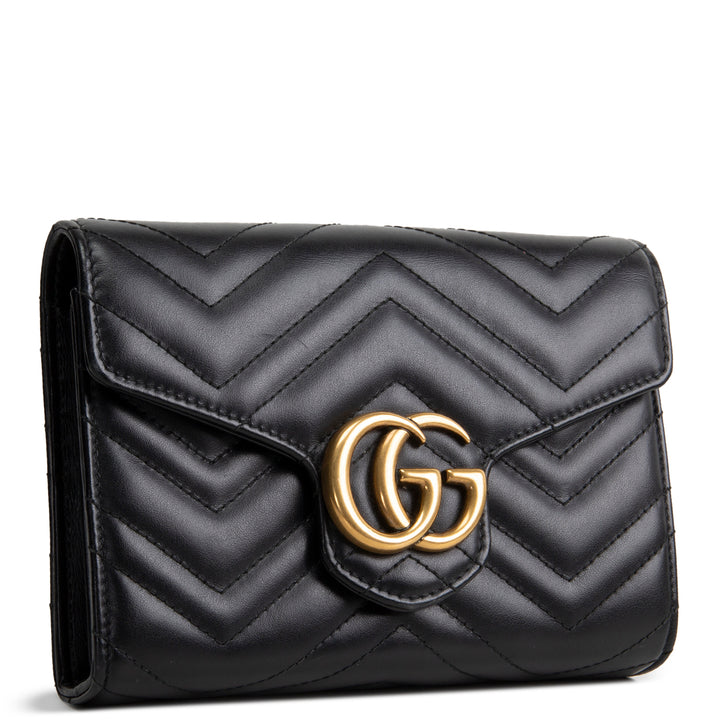 GUCCI Matelasse GG Marmont Wallet on Chain