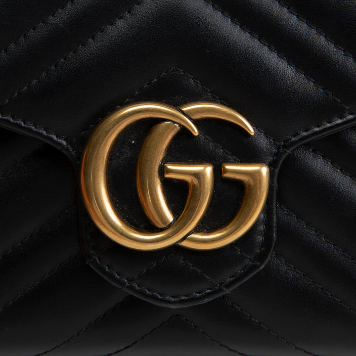 GUCCI Matelasse GG Marmont Wallet on Chain