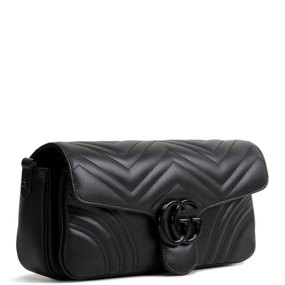GUCCI GG Marmont Shoulder Bag - Black