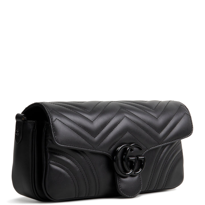 GUCCI GG Marmont Shoulder Bag - Black