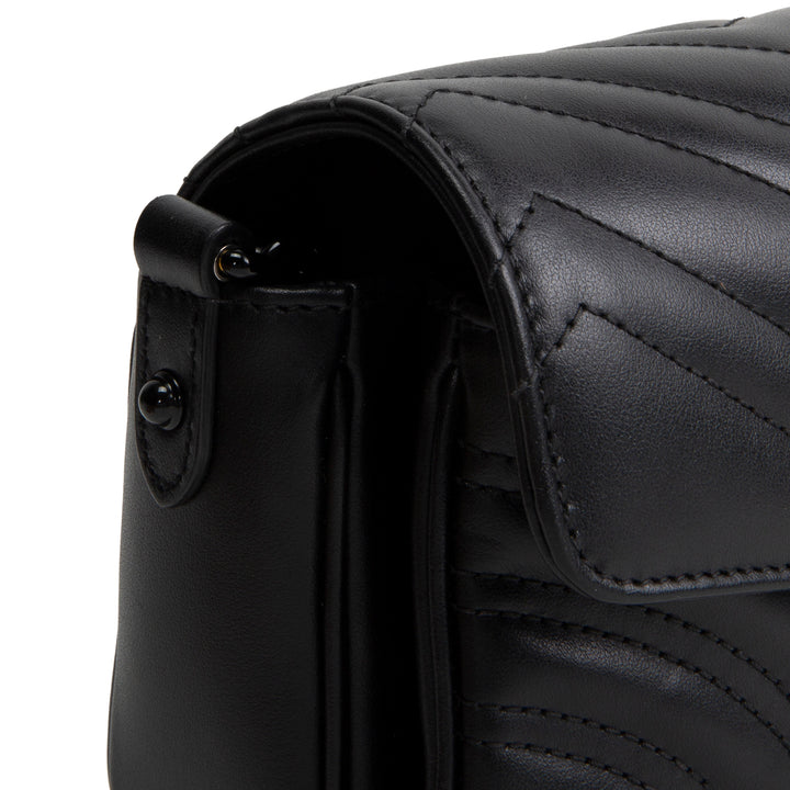 GUCCI GG Marmont Shoulder Bag - Black