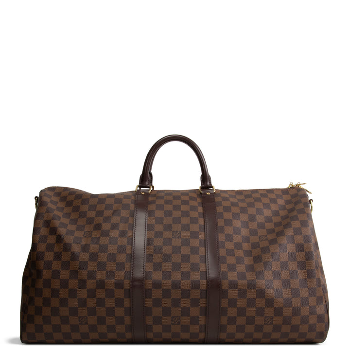 LOUIS VUITTON Damier Ebene Keepall Bandouliere 55