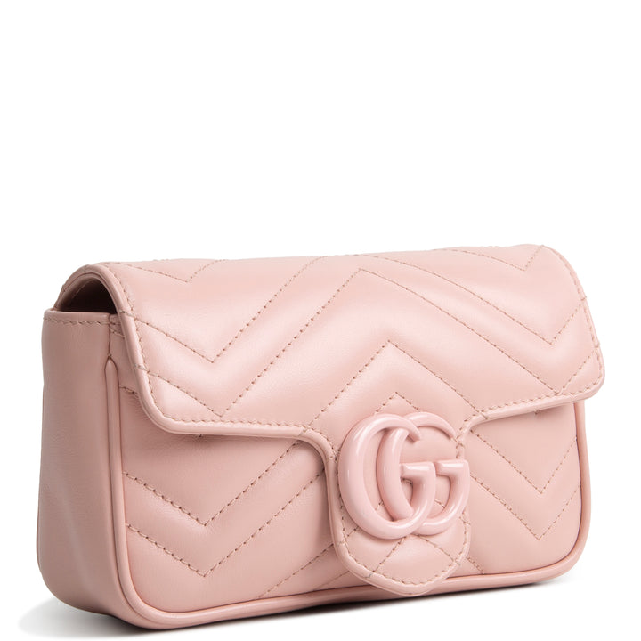 GUCCI GG Marmont Matelasse Monochrome Shoulder Bag