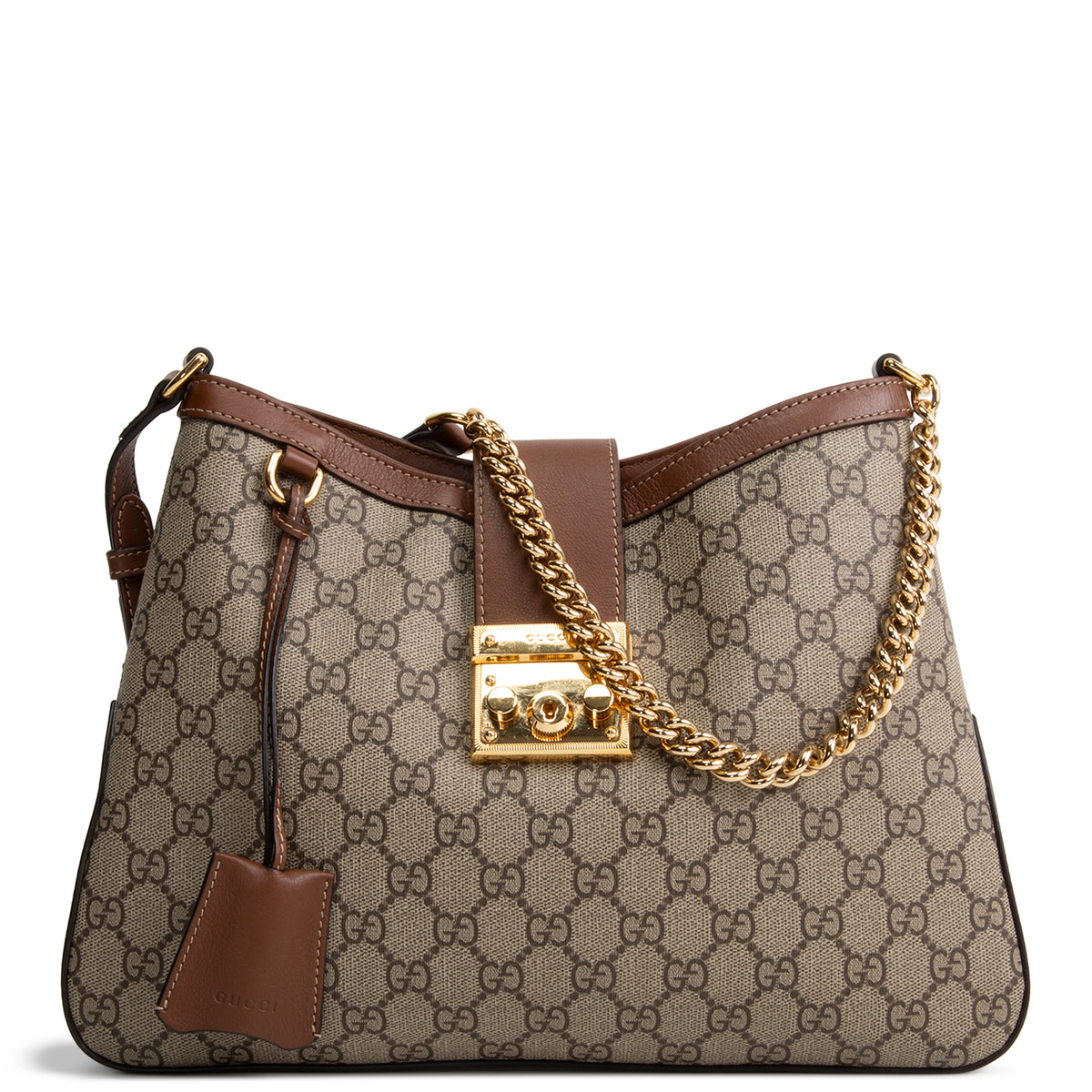 GUCCI Padlock GG Supreme Medium Shoulder Bag