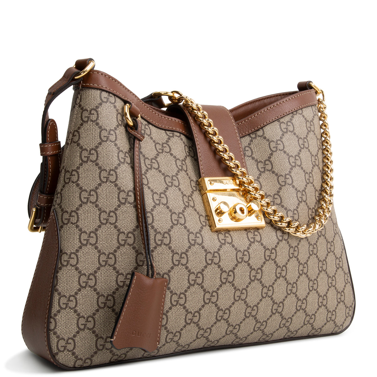 GUCCI Padlock GG Supreme Medium Shoulder Bag