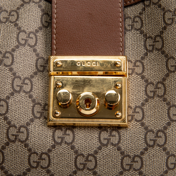 GUCCI Padlock GG Supreme Medium Shoulder Bag