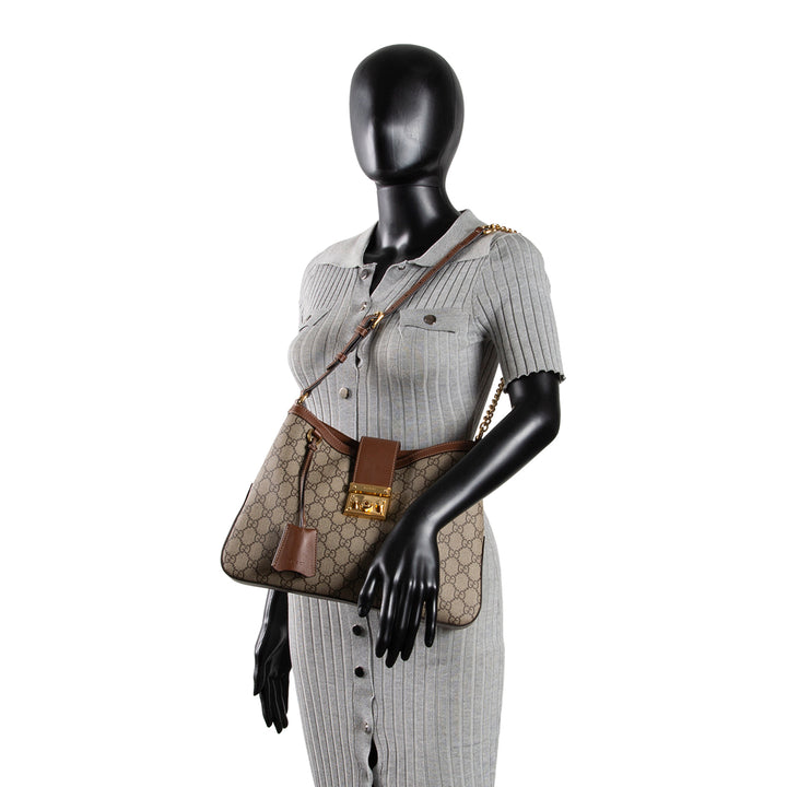 GUCCI Padlock GG Supreme Medium Shoulder Bag