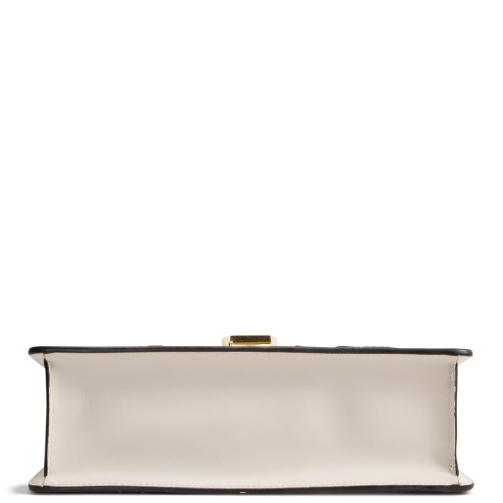 GUCCI Small Embroidered Sylvie - White
