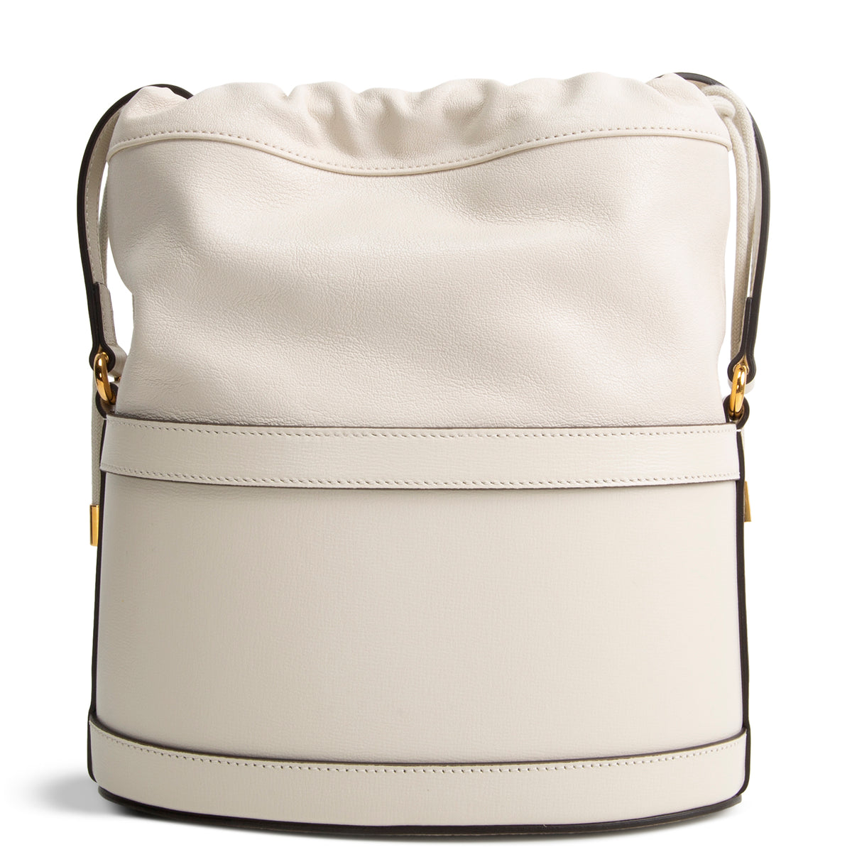 GUCCI Leather Horsebit Bucket Bag