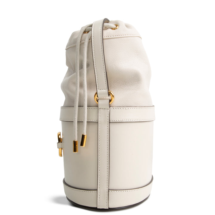 GUCCI Leather Horsebit Bucket Bag