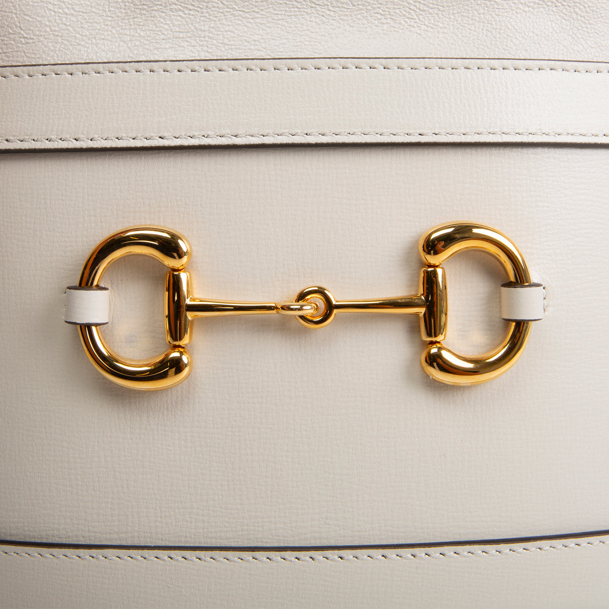 GUCCI Leather Horsebit Bucket Bag