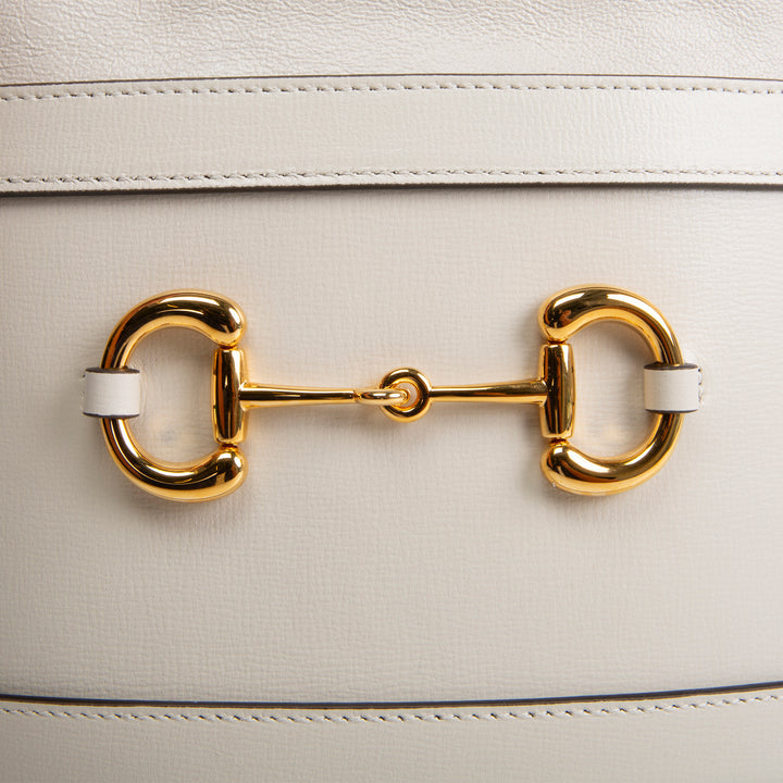 GUCCI Leather Horsebit Bucket Bag