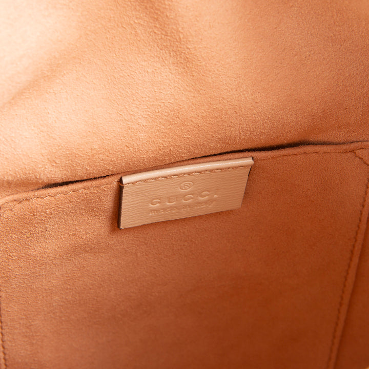 GUCCI Leather Horsebit Bucket Bag