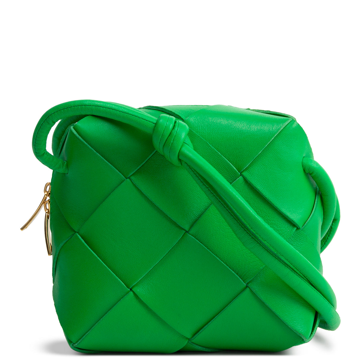 BOTTEGA VENETA Lambskin Maxi Intrecciato Mini Cassette Bag