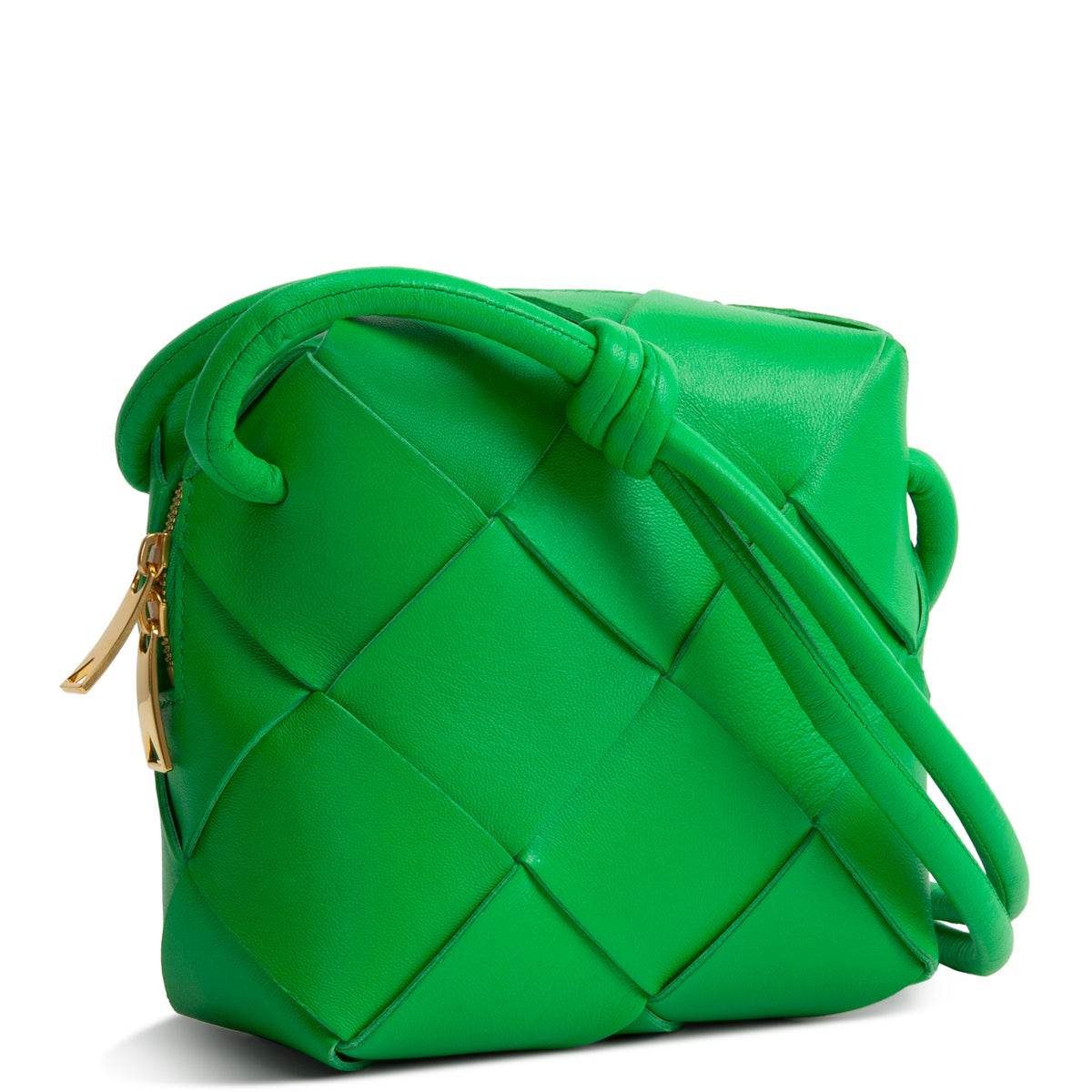 BOTTEGA VENETA Lambskin Maxi Intrecciato Mini Cassette Bag