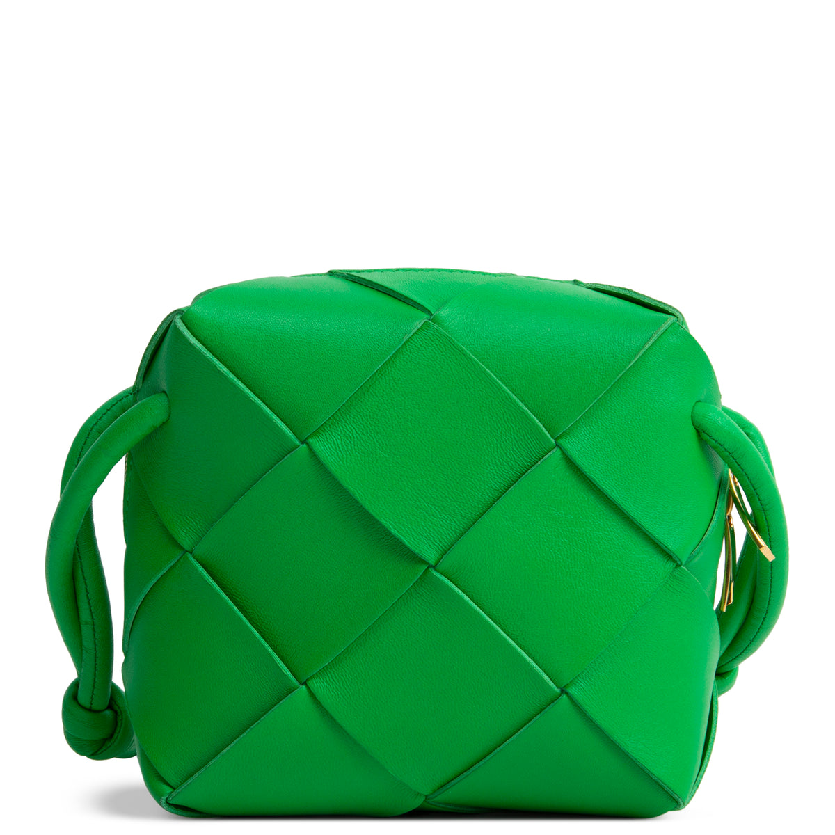 BOTTEGA VENETA Lambskin Maxi Intrecciato Mini Cassette Bag