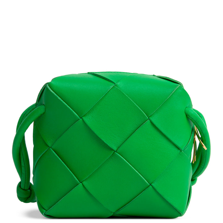BOTTEGA VENETA Lambskin Maxi Intrecciato Mini Cassette Bag