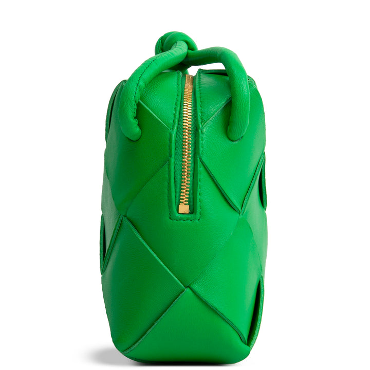 BOTTEGA VENETA Lambskin Maxi Intrecciato Mini Cassette Bag