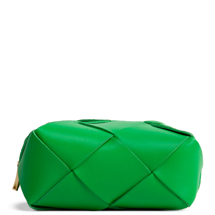 BOTTEGA VENETA Lambskin Maxi Intrecciato Mini Cassette Bag