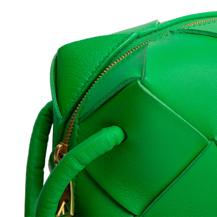 BOTTEGA VENETA Lambskin Maxi Intrecciato Mini Cassette Bag