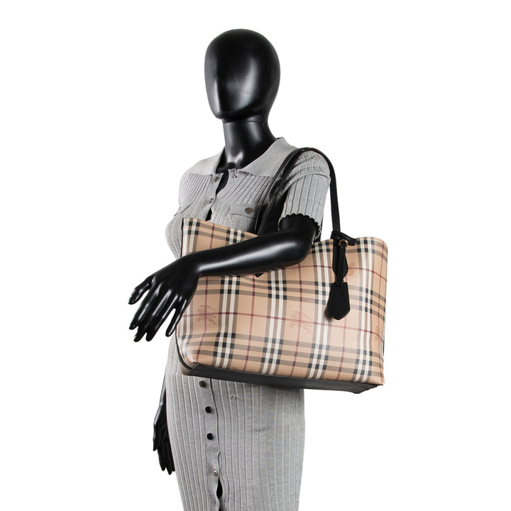 BURBERRY Haymarket Check Reversible Tote