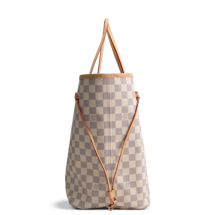 LOUIS VUITTON Damier Azur Neverfull GM w/ Pouch