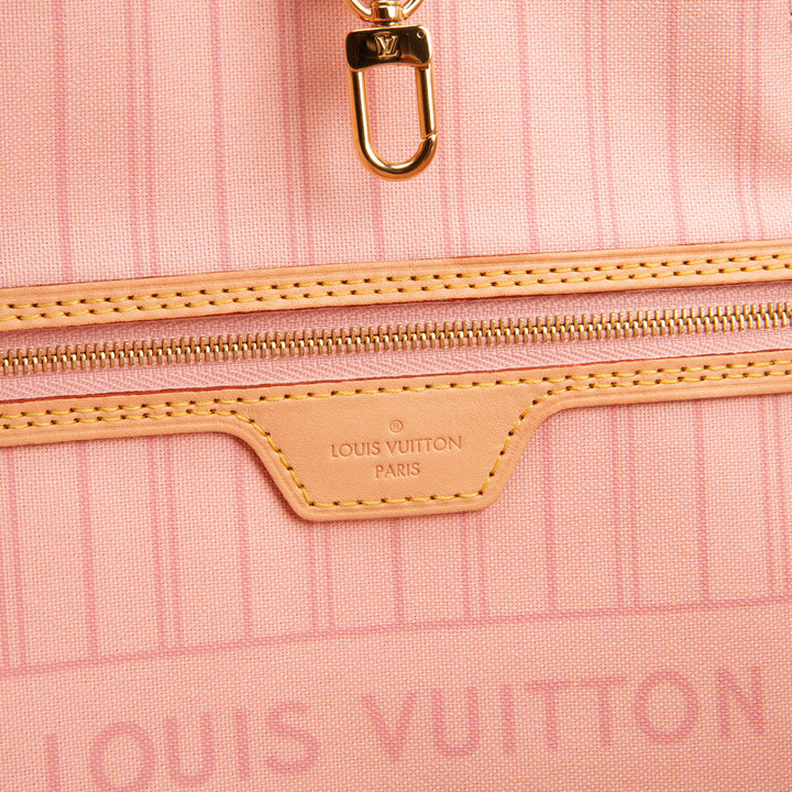 LOUIS VUITTON Damier Azur Neverfull GM w/ Pouch