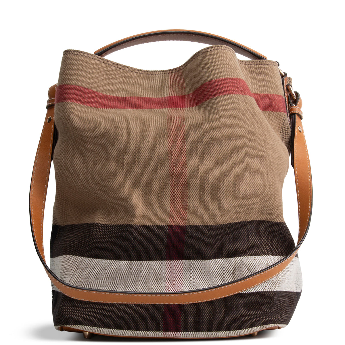 BURBERRY Exploded Check Top Handle Bag OUTLET FINAL SALE