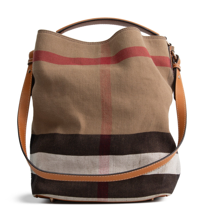 BURBERRY Exploded Check Top Handle Bag OUTLET FINAL SALE