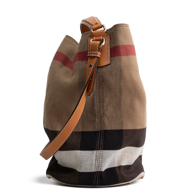 BURBERRY Exploded Check Top Handle Bag OUTLET FINAL SALE