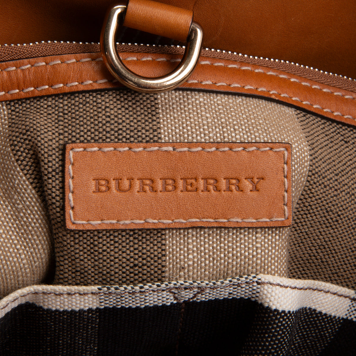 BURBERRY Exploded Check Top Handle Bag OUTLET FINAL SALE
