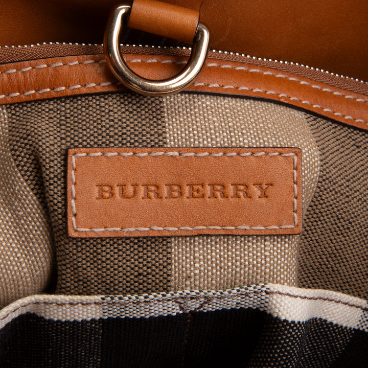 BURBERRY Exploded Check Top Handle Bag OUTLET FINAL SALE