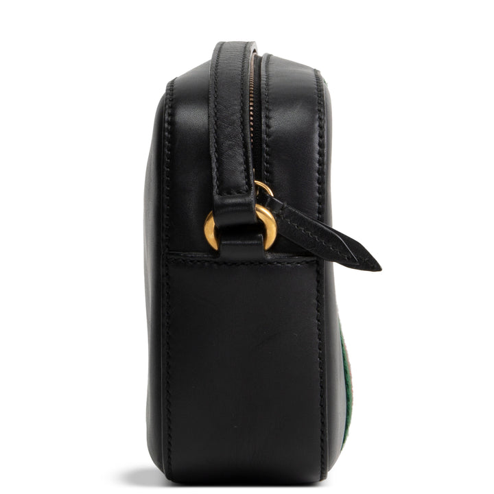 GUCCI Vintage Calfskin "Webby Bee" Camera Bag - Black OUTLET FINAL SALE