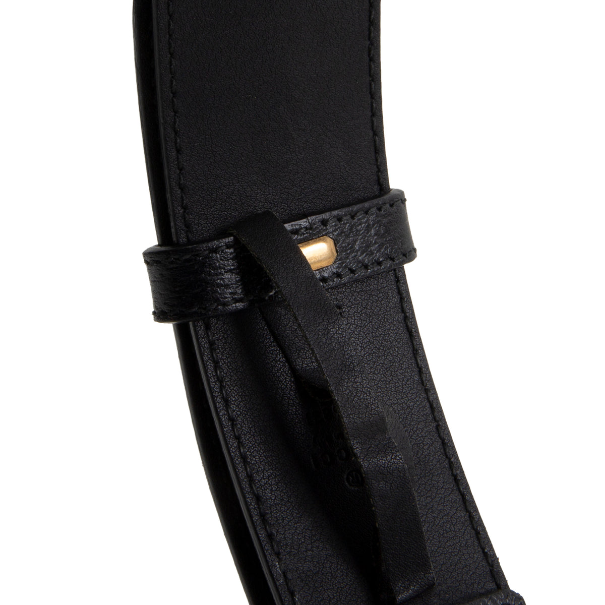 GUCCI GG Marmont - Black Leather Belt 40mm