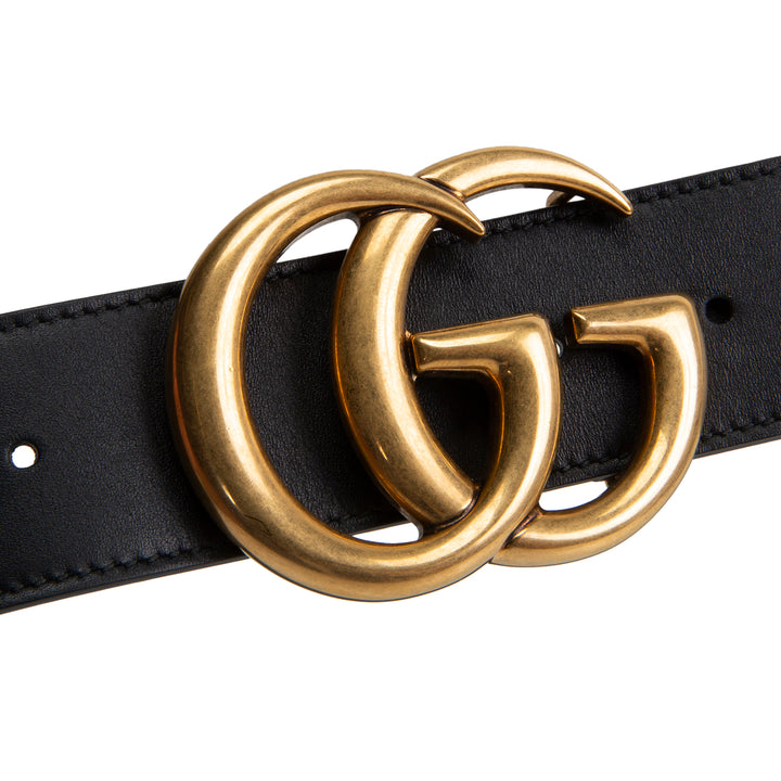 GUCCI GG Marmont Belt - Black OUTLET FINAL SALE